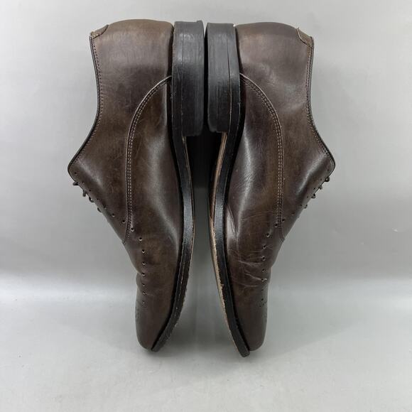 Allen Edmonds Weybridge Medallion Oxford Men Size 10.5 D Brown Leather Shoes main image 8